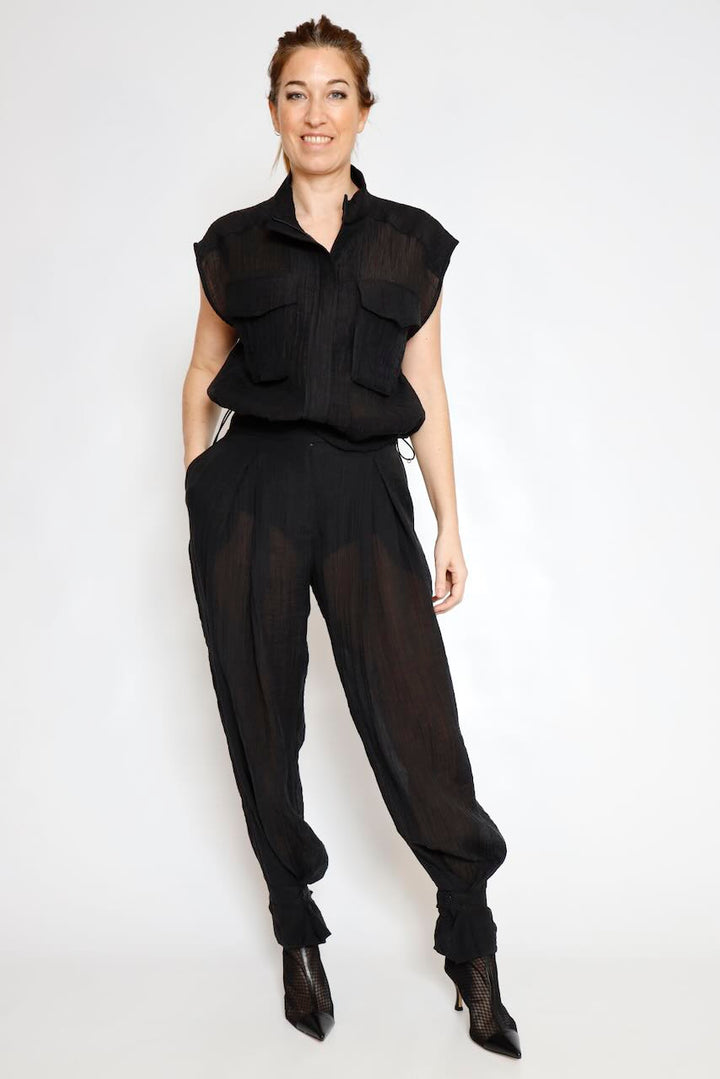 CAMISA CHALECO 63-1007-NEGRO