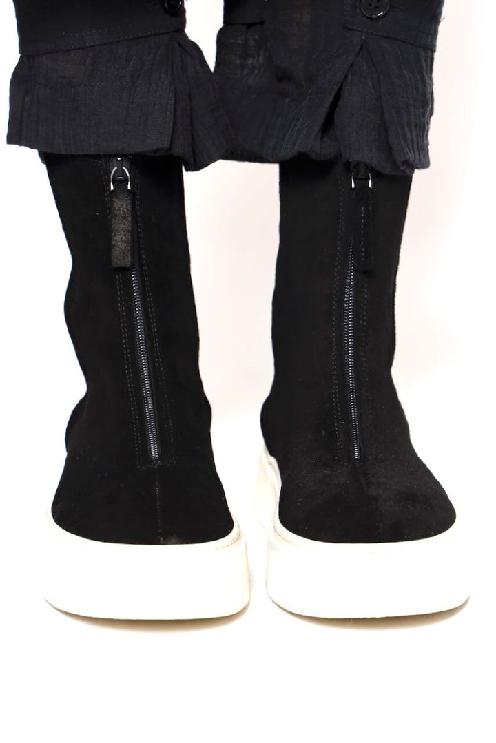 BOTIN PIEL ANTE NEGROCREMALLERA FRONTAL 6081-NEGRO