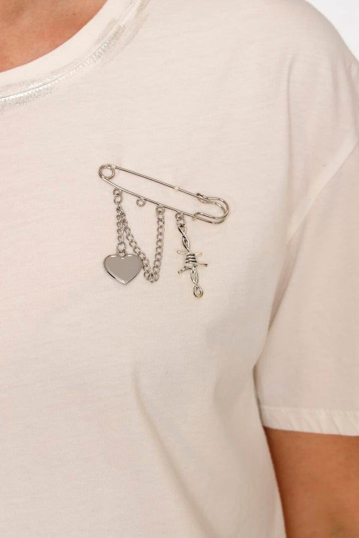 CAMISETA TISSALIA FOIL-BLANCO