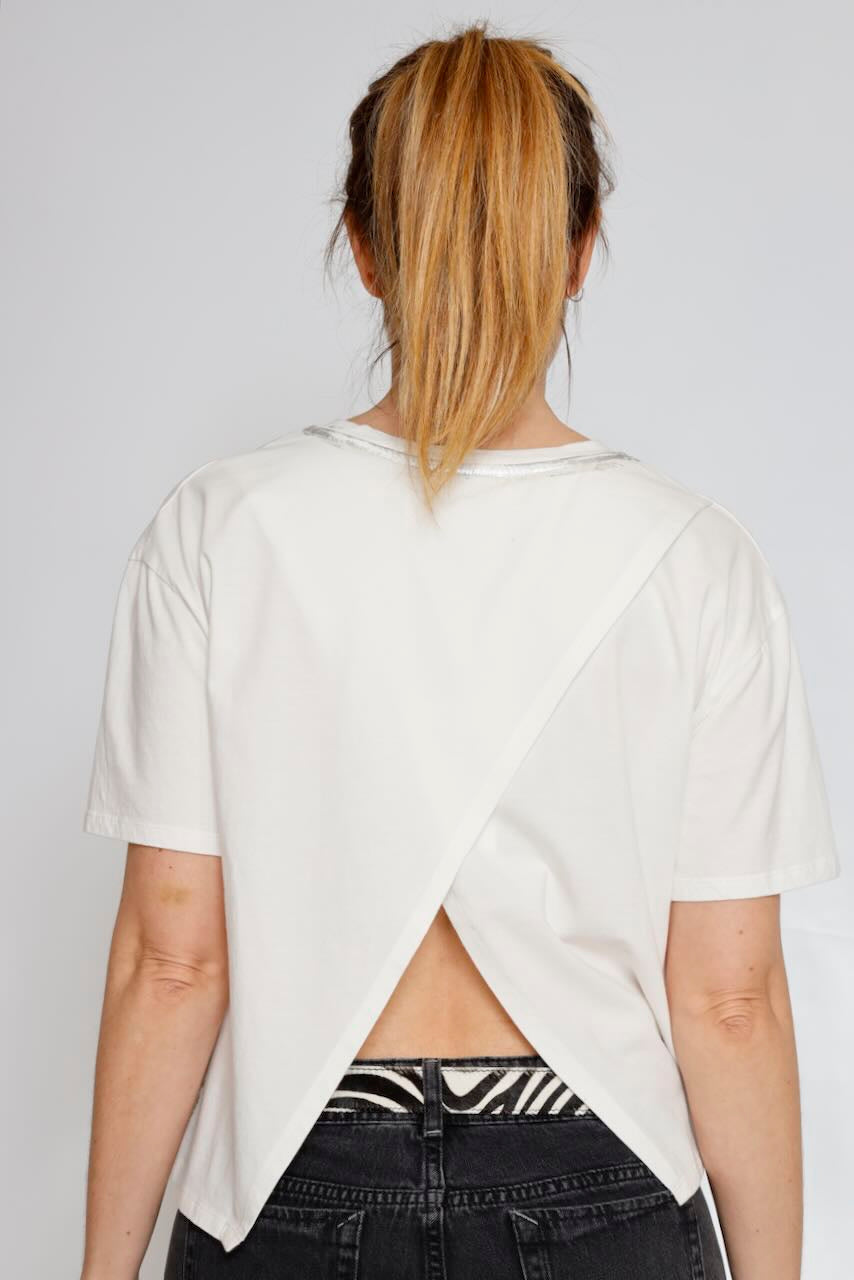 CAMISETA TISSALIA FOIL-BLANCO