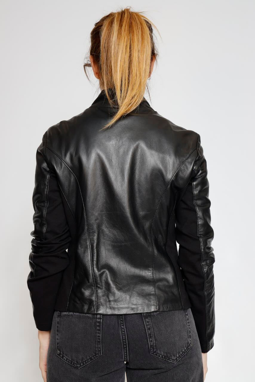 CAZADORA PIEL RP8SL3-NEGRO