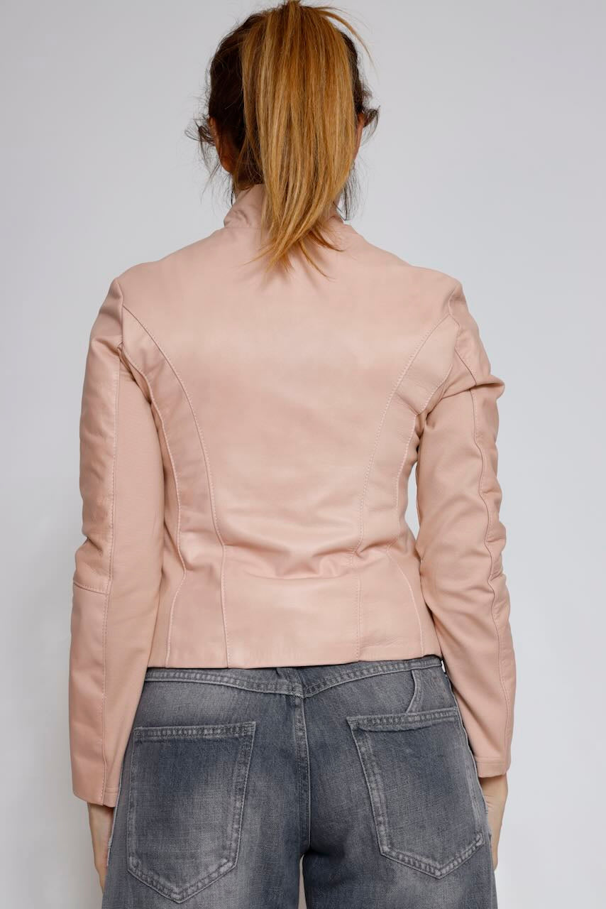 CAZADORA PIEL RP8SL3-ROSA