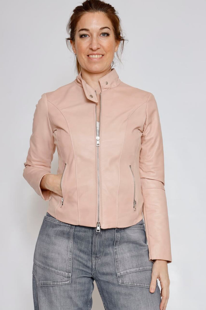 CAZADORA PIEL RP8SL3-ROSA