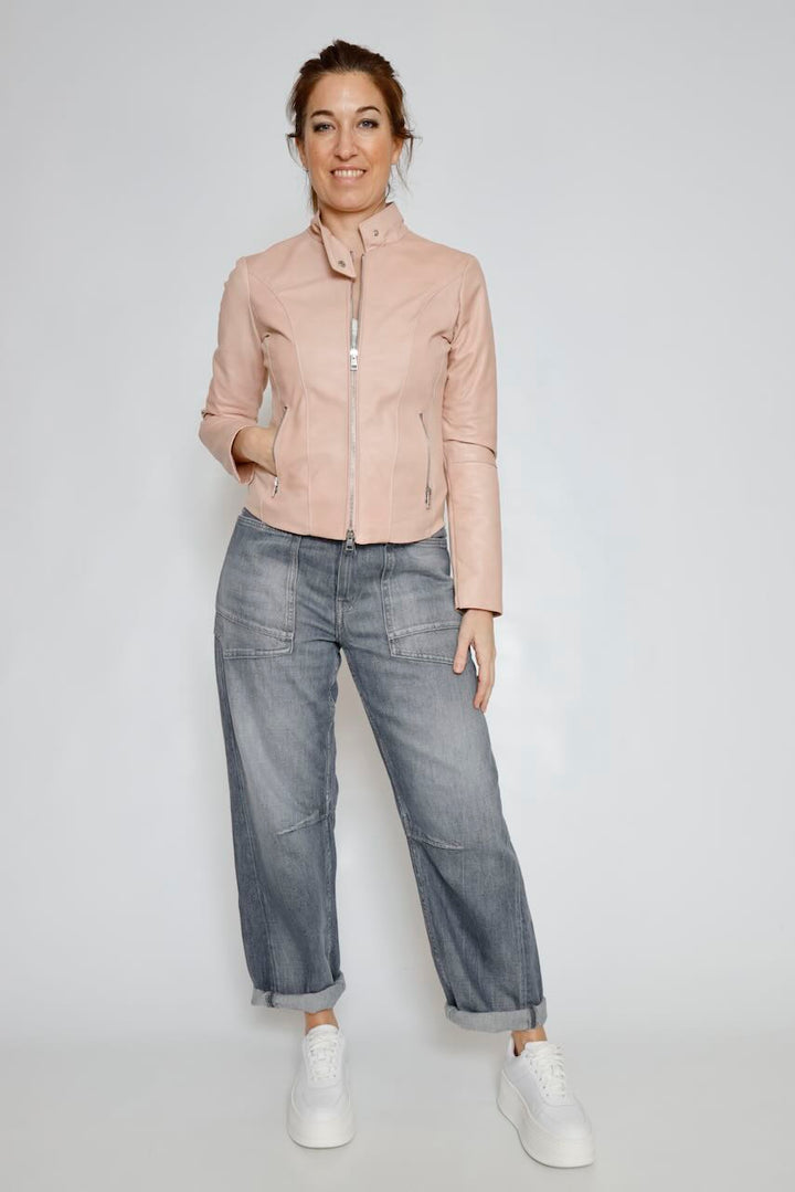 CAZADORA PIEL RP8SL3-ROSA