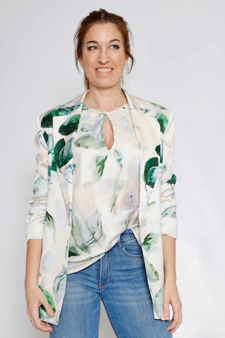 CHAQUETA BY10276-VERDE/BLANCO