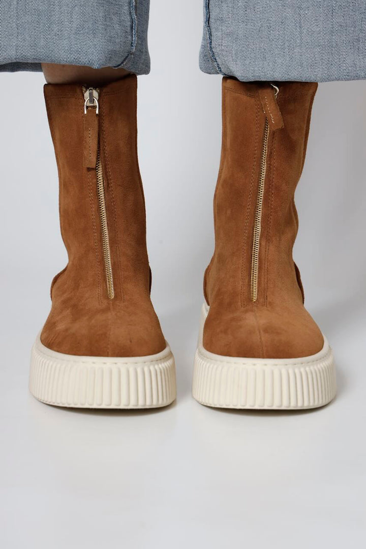 BOTIN CREMALLERA FRONTAL 6081-MARRON