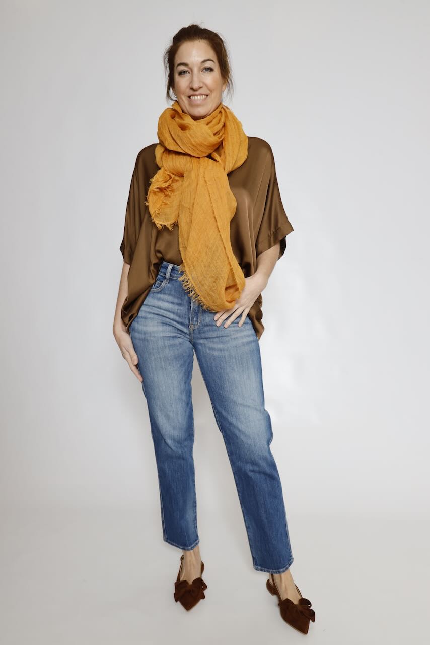 CAMISA BY10266-MARRON