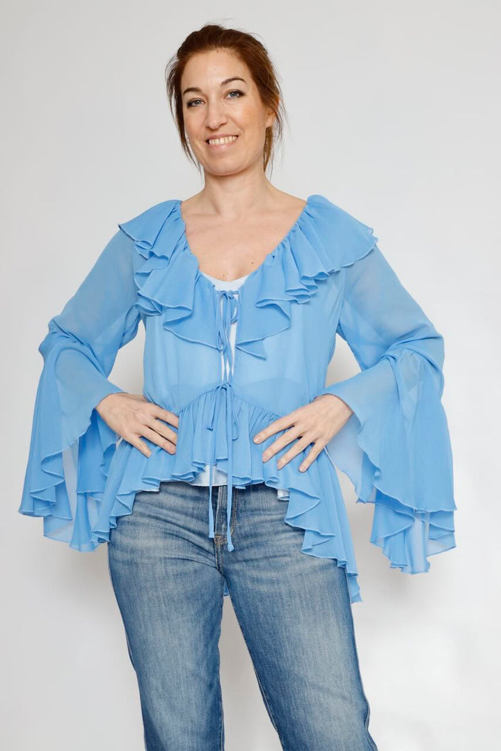 BLUSA 63-2183-AZZURRO