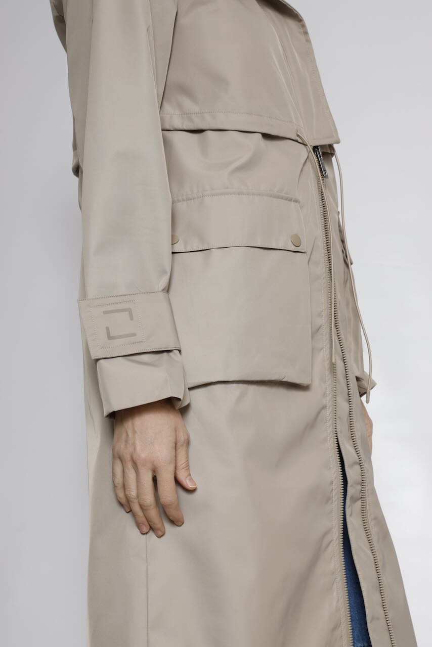 GABARDINA ZJ410-BEIGE