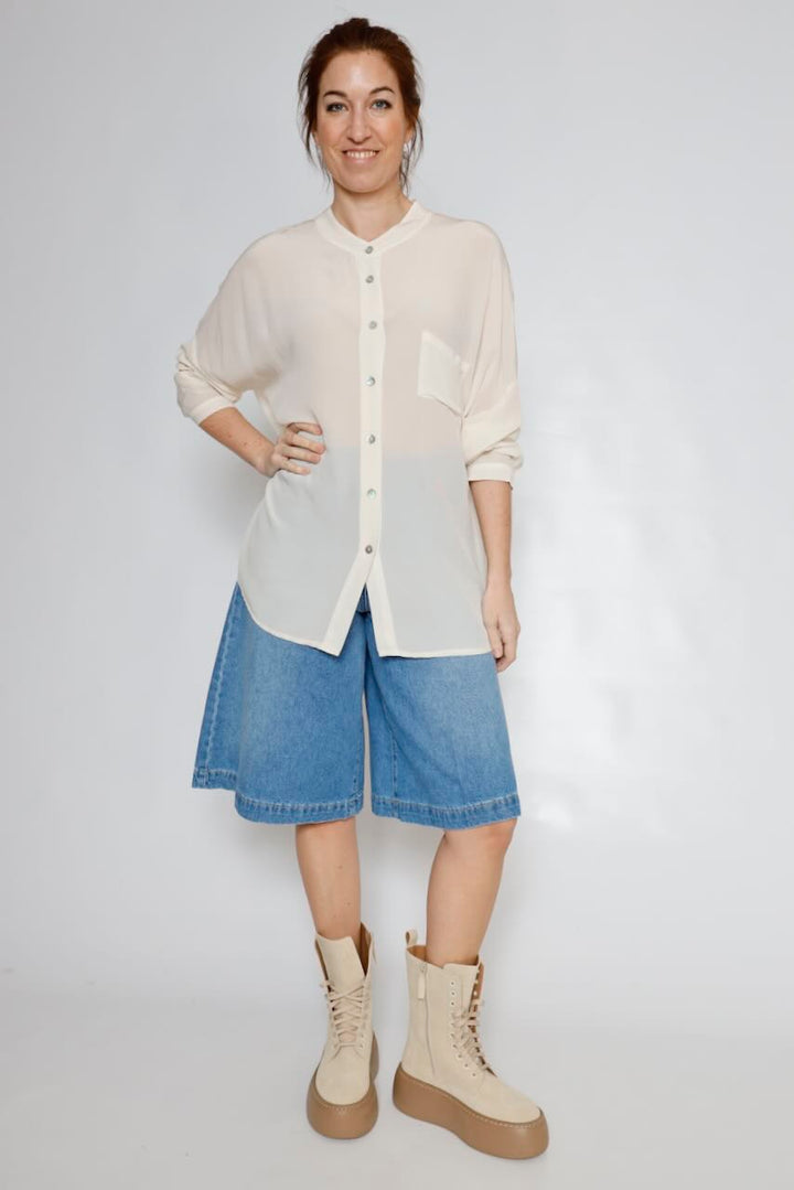 CAMISA OVER P26AN105-LATTE