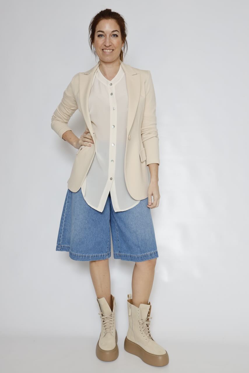 CAMISA OVER P26AN105-LATTE