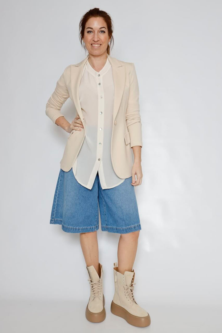 CAMISA OVER P26AN105-LATTE