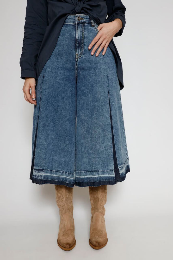 FALDA PANTALON SVB006D466R9-BLU DENIM