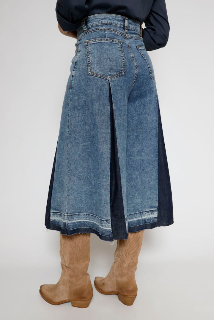 FALDA PANTALON SVB006D466R9-BLU DENIM