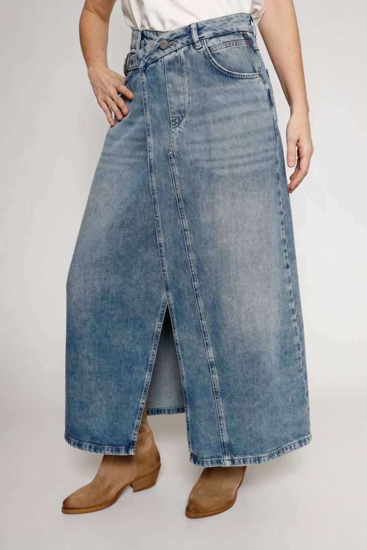 FALDA VAQUERA IRAYA DENIM-BLU DENIM