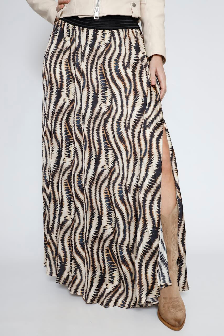 FALDA JENDALE FIRE-NEGRO/BEIGE