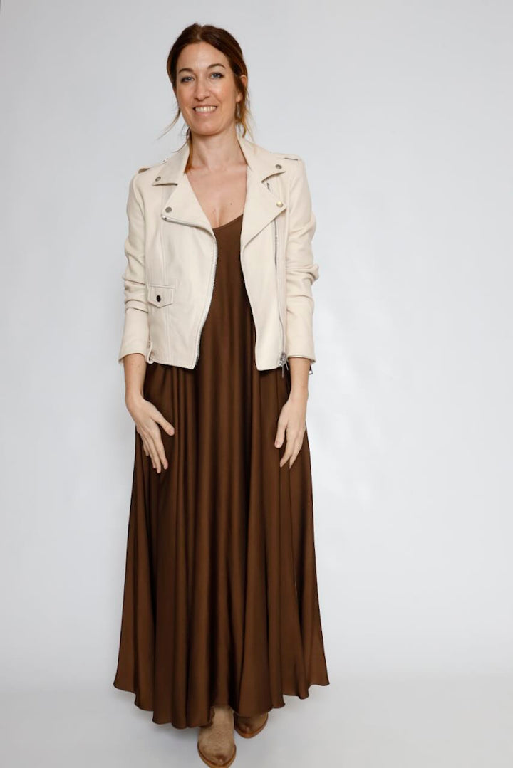 VESTIDO RP9AR21-MARRON