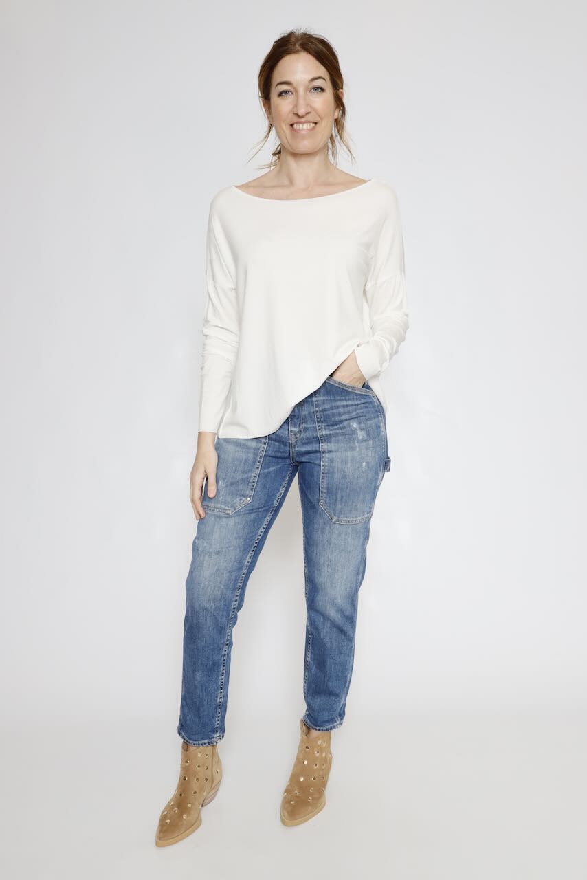 CAMISETA OVER  P26BU408-LATTE
