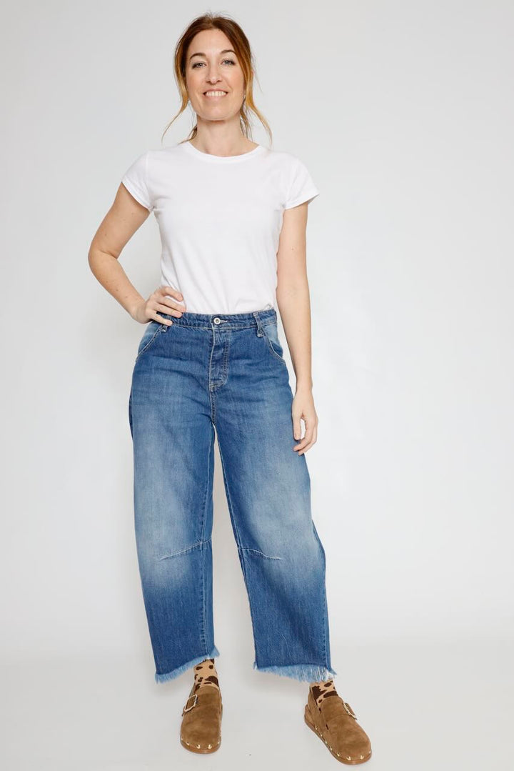 JEANS BALOON P2SGEH0W9I-BLU DENIM