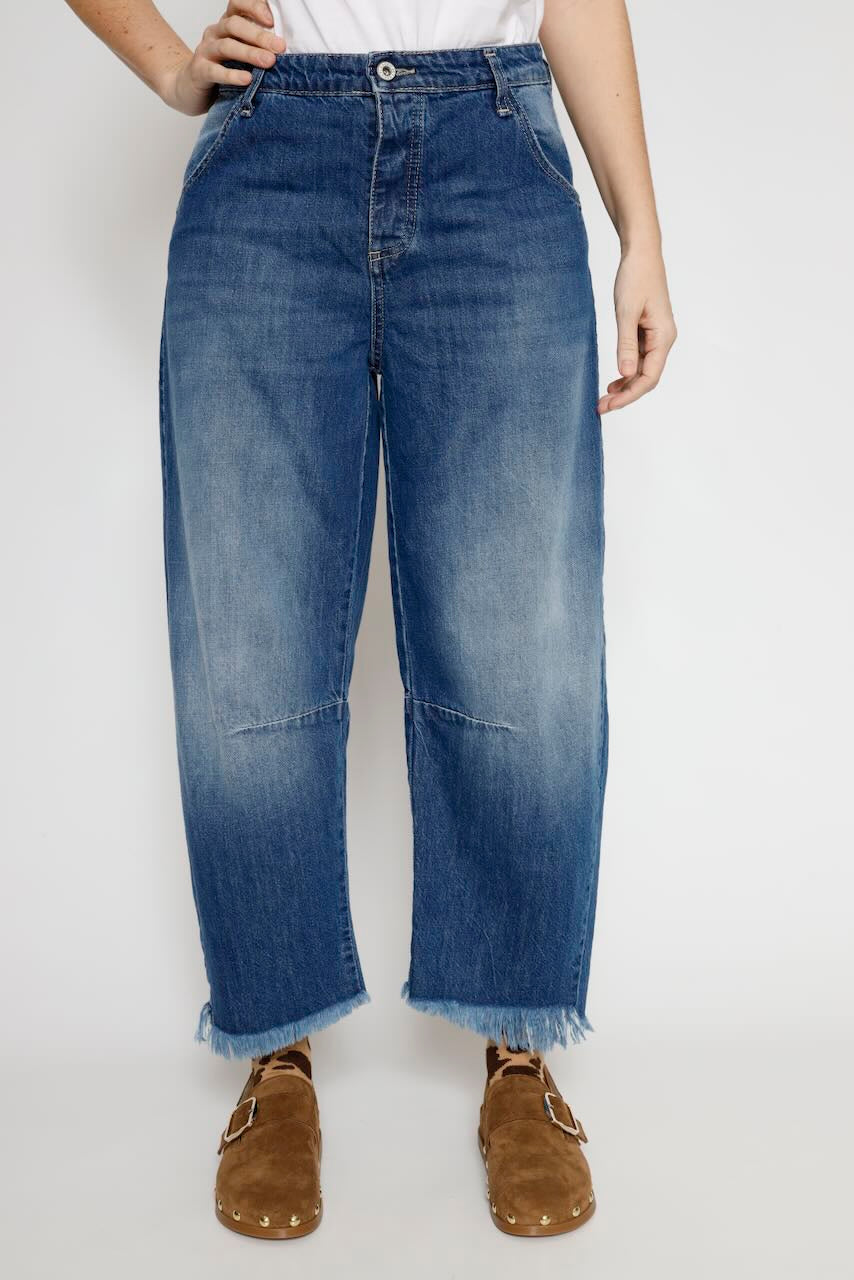JEANS BALOON P2SGEH0W9I-BLU DENIM