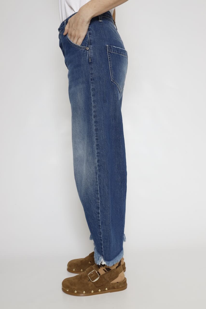 JEANS BALOON P2SGEH0W9I-BLU DENIM