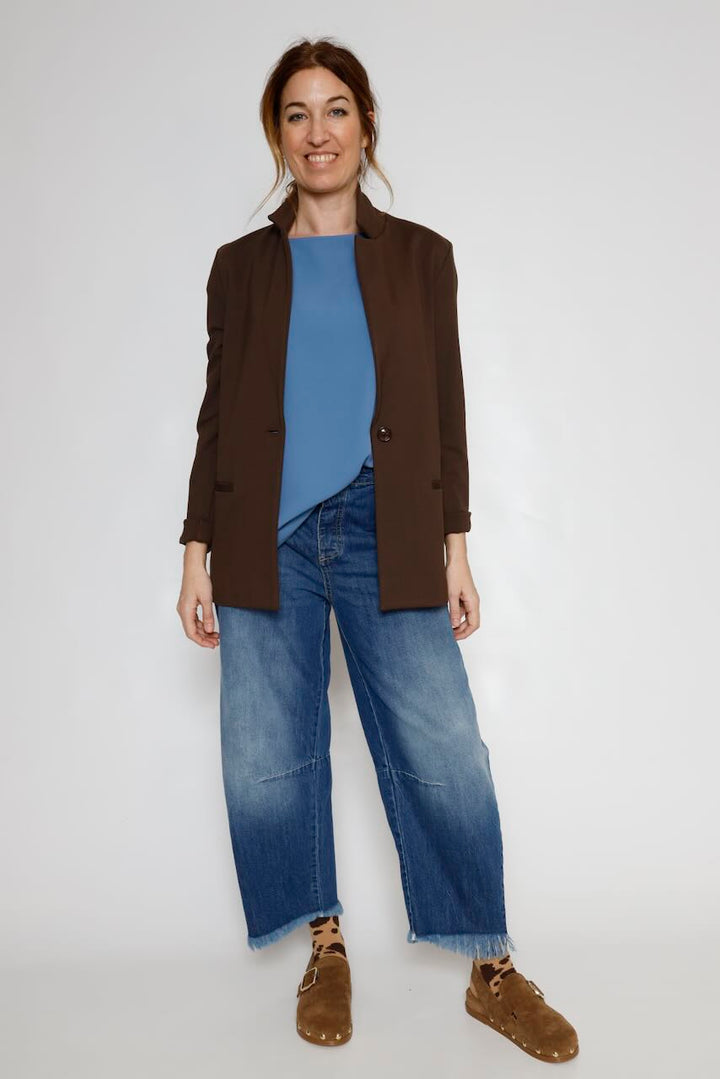 JEANS BALOON P2SGEH0W9I-BLU DENIM