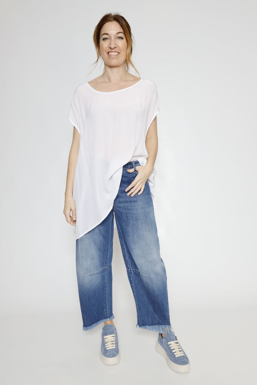 BLUSA/ LARGONA P25AN127-BLANCO