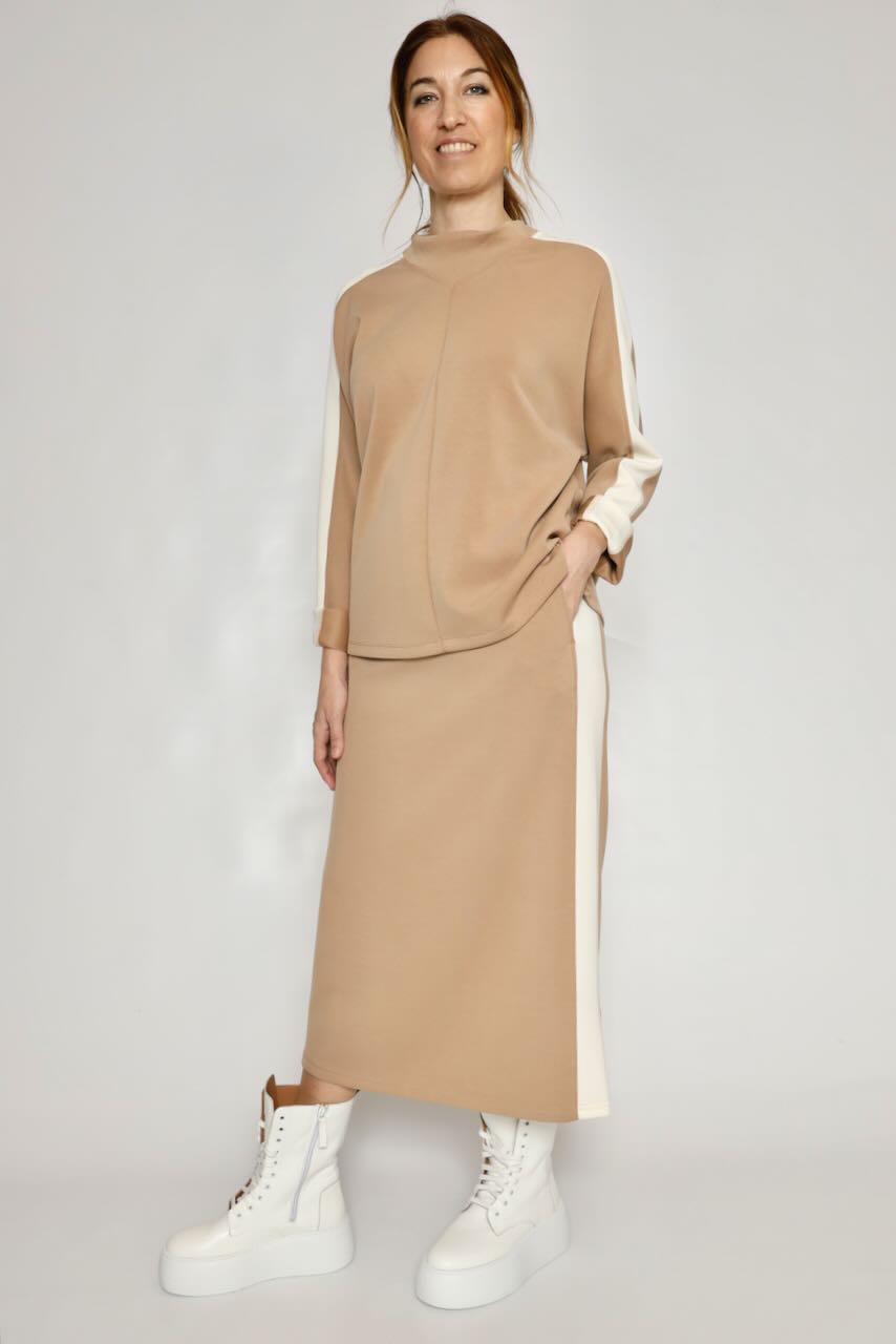 SUDADERA VAYA.7002621-CAMEL