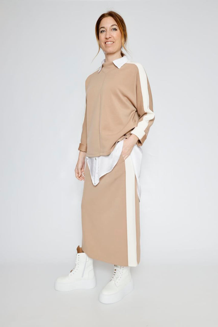 SUDADERA VAYA.7002621-CAMEL