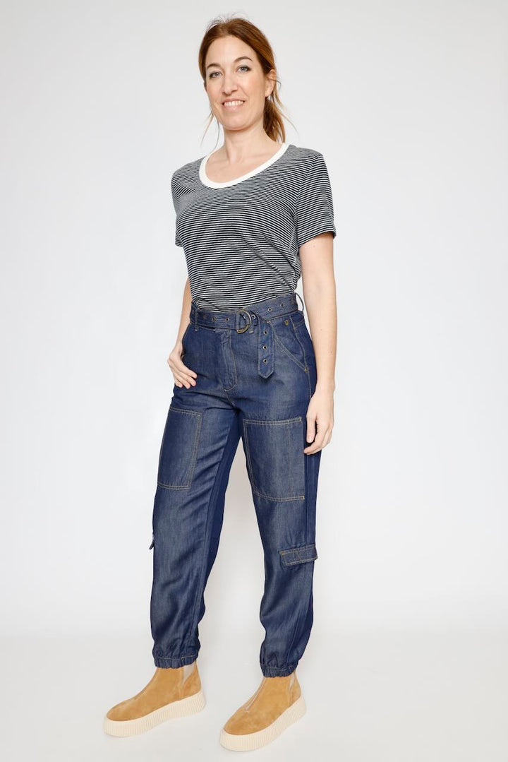 PANTALÓN CIARA DENIM-BLU OSCURO