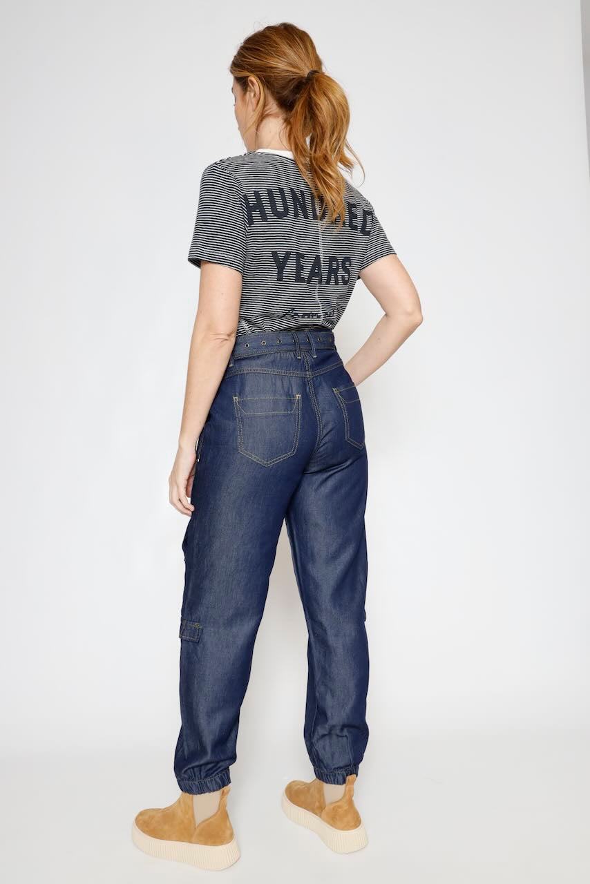 PANTALÓN CIARA DENIM-BLU OSCURO