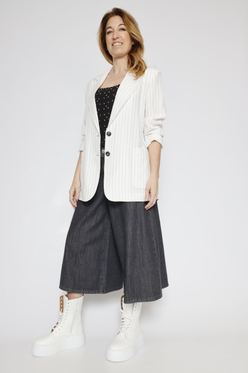 TOP ELJY PLAIN-NEGRO