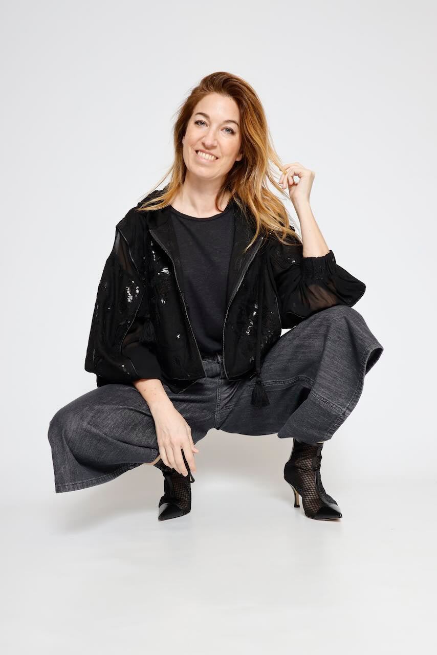 CHAQUETA BOMBER 63-1000-NEGRO