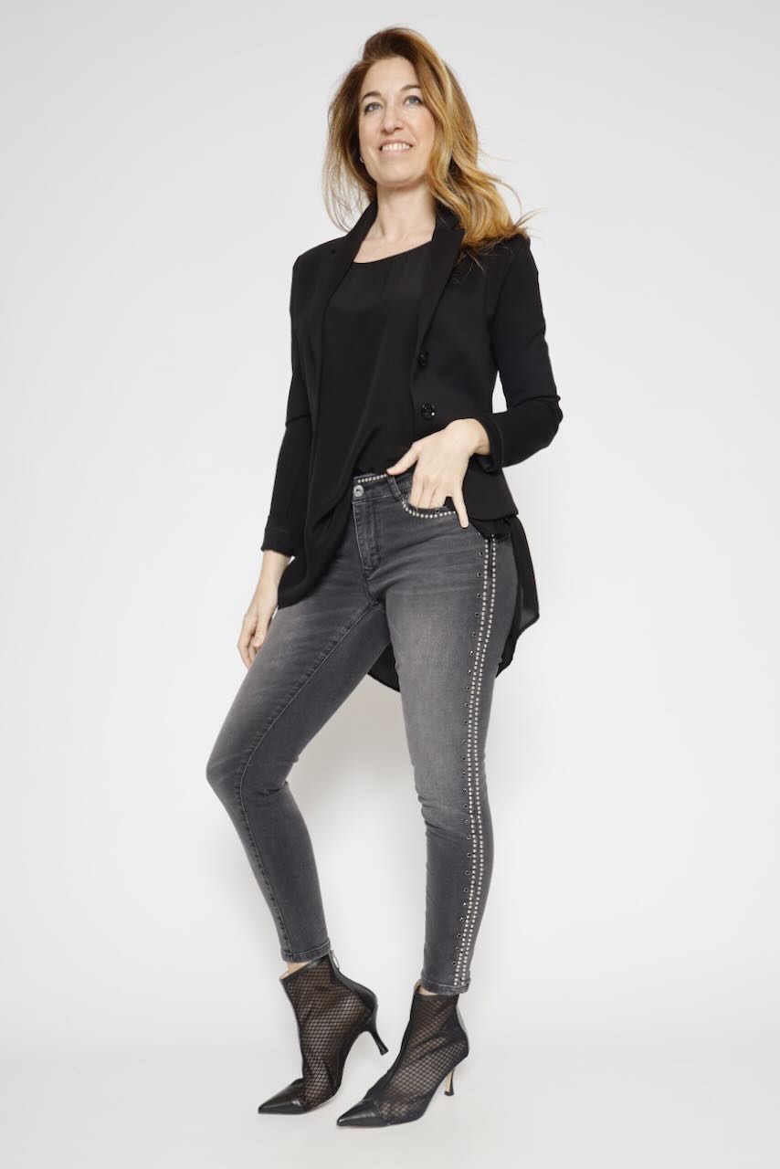 BLUSA/LARGONA P26AN003-NEGRO