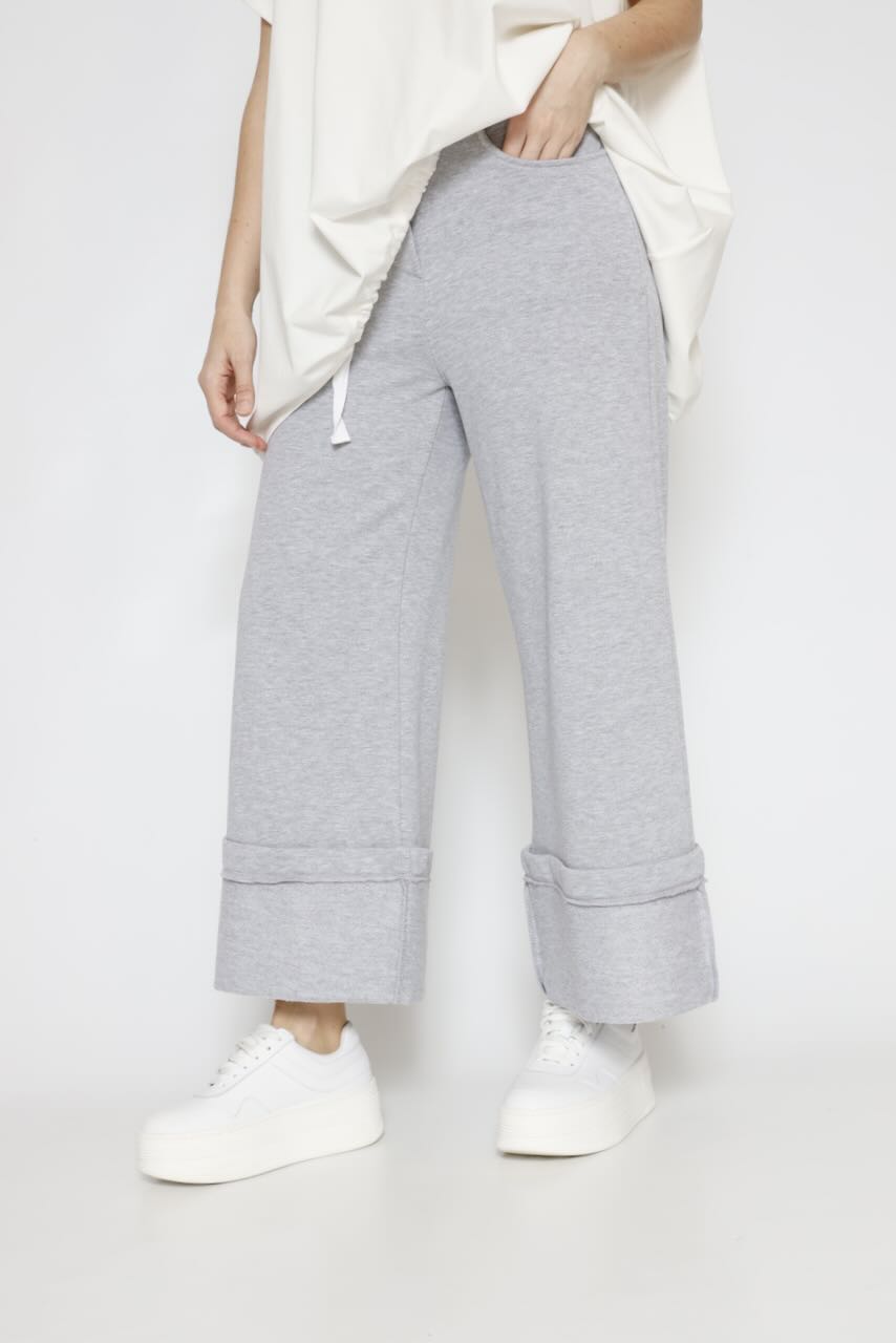 PANTALÓN FELPA GRIS P25DE211-GRIS