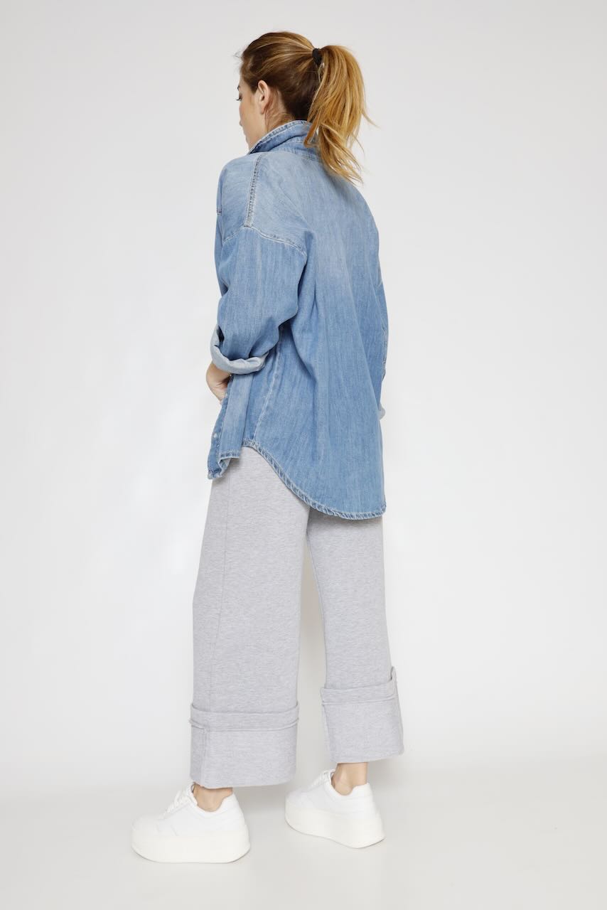 CAMISA -CHAQUETA BY10226-BLU DENIM