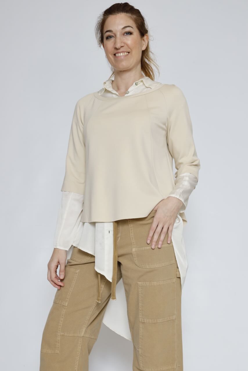 CAMISA P25AN126-LATTE