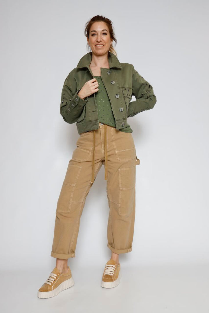 CHAQUETA VELY PLAIN-MILITAR
