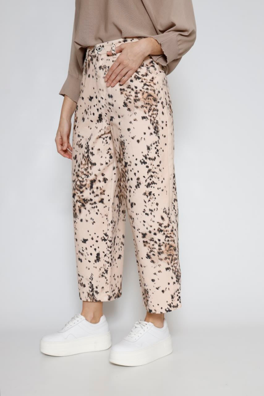 PANTALÓN P3POEAAC20-BEIGE/NEGRO