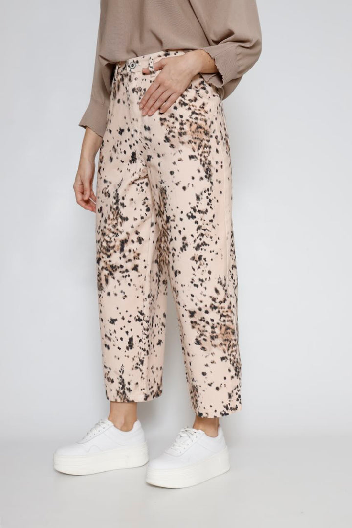PANTALÓN P3POEAAC20-BEIGE/NEGRO