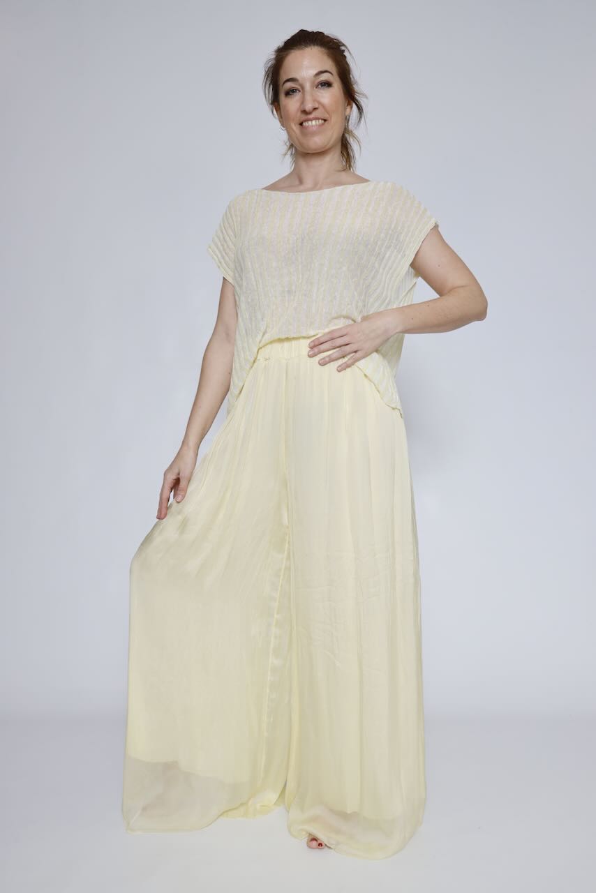 PANTALÓN BY10225-AMARILLO