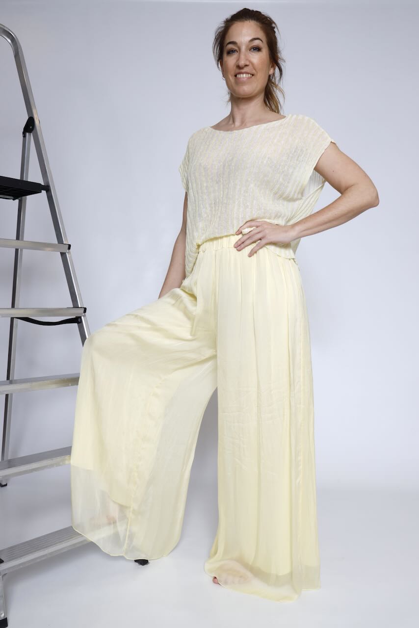 PANTALÓN BY10225-AMARILLO