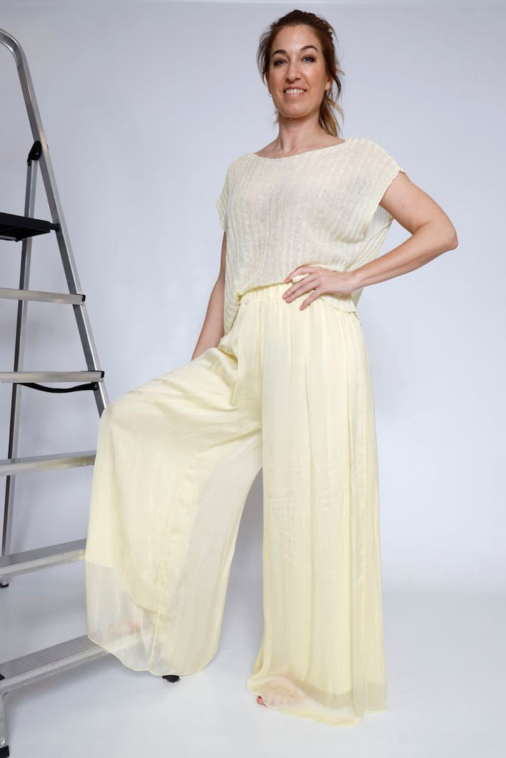 PANTALÓN BY10225-AMARILLO