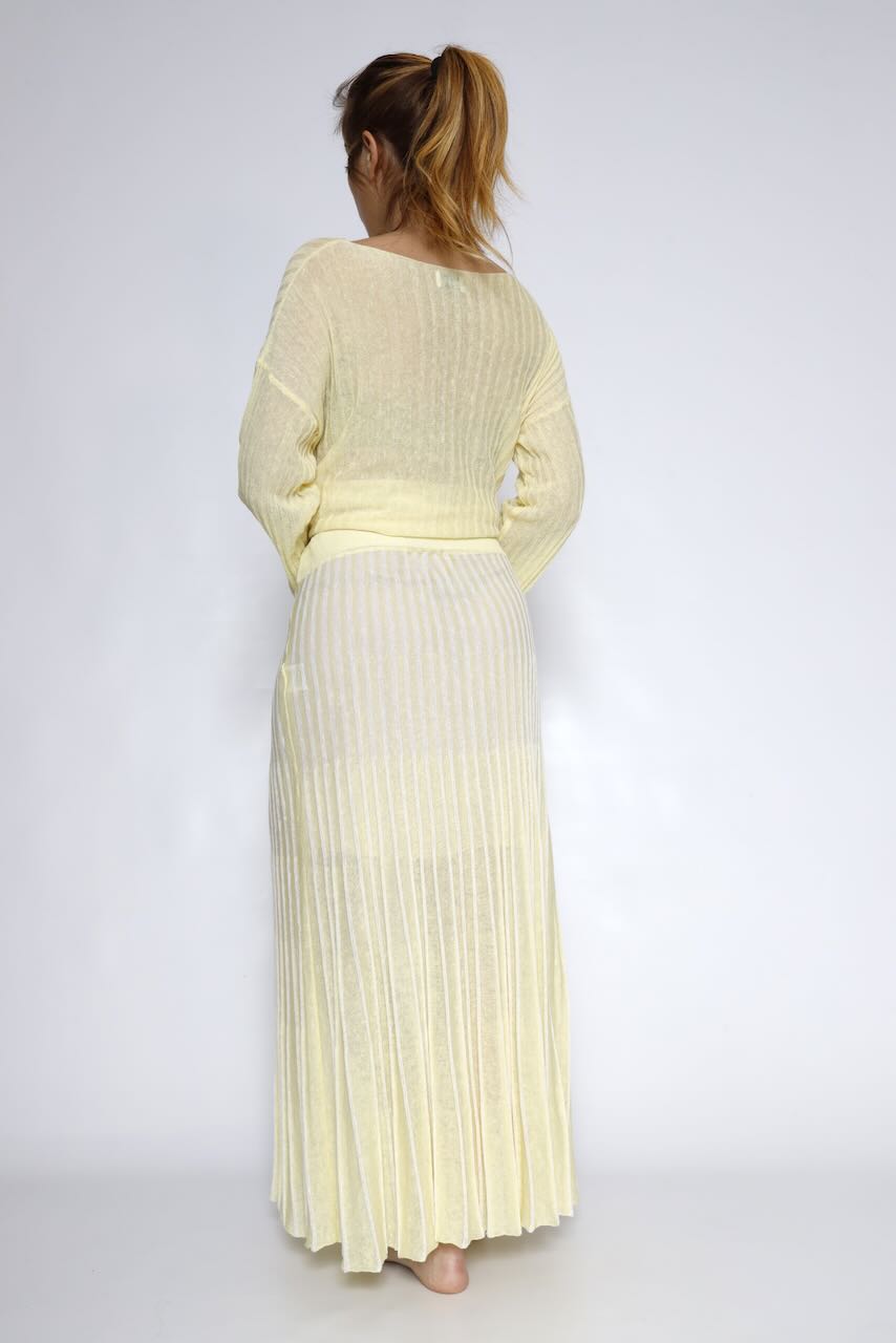 FALDA CANALE AMARILLA BY10030-AMARILLO