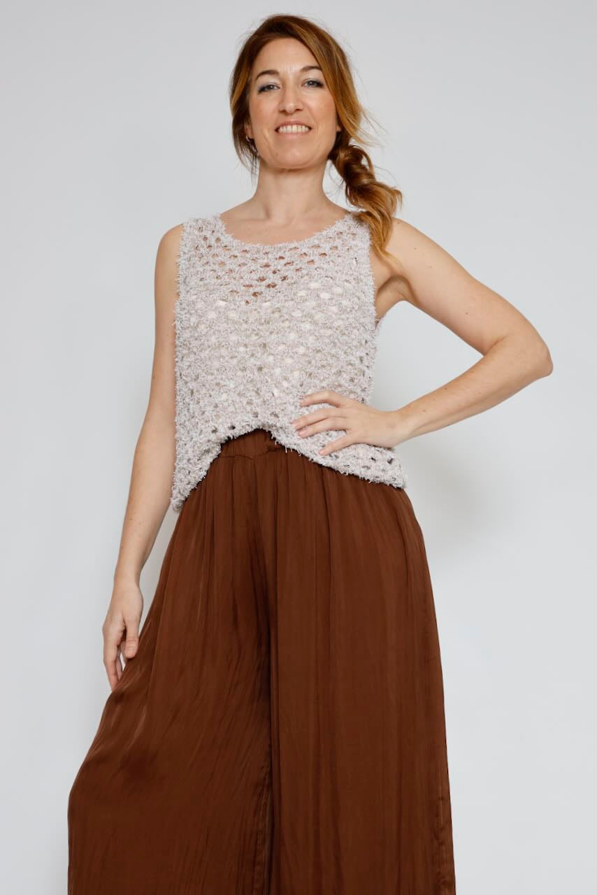 CAMISETA SIN MANGAS BY10034-TAUPE