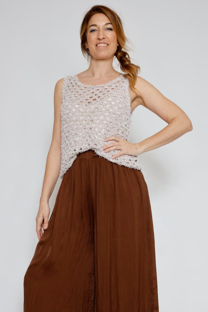 CAMISETA SIN MANGAS BY10034-TAUPE