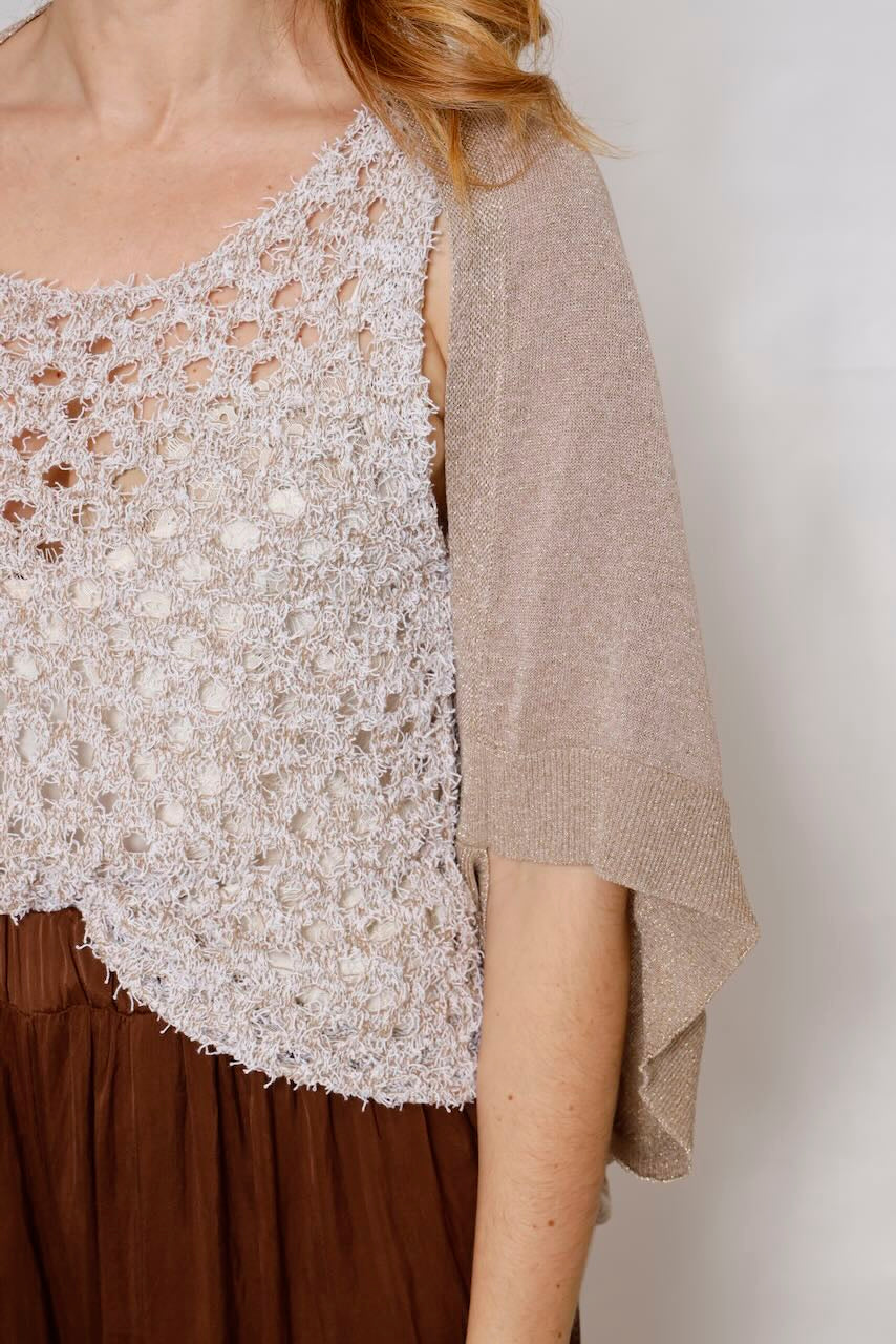 CHAQUETA CAPA BY10033-TAUPE