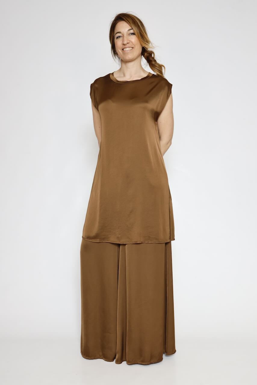 VESTIDO BY10261-MARRON