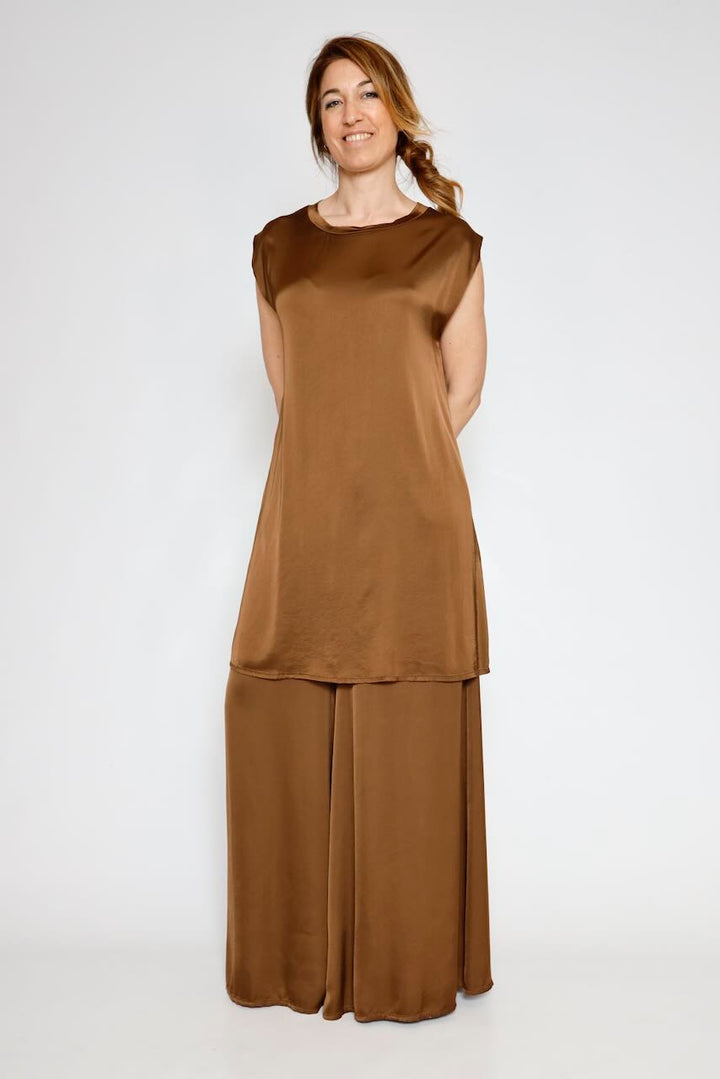 VESTIDO BY10261-MARRON