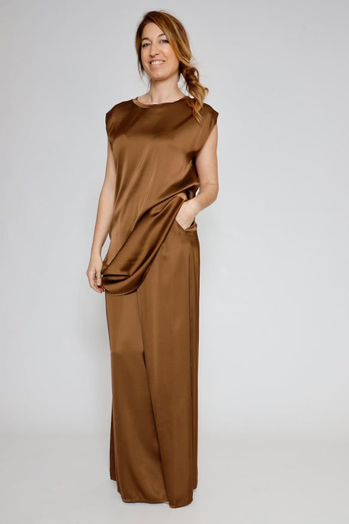 PANTALON BY10269-MARRON